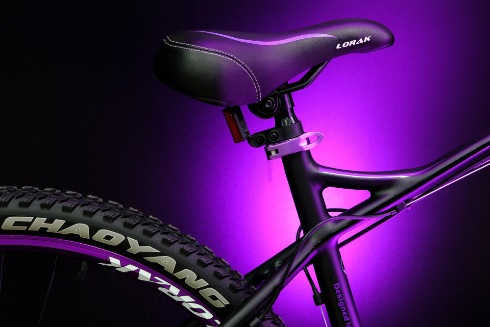 Lorak Glory 2000 Матовый Чёрный/Фиолетовый рама 17 (на рост 155-173)