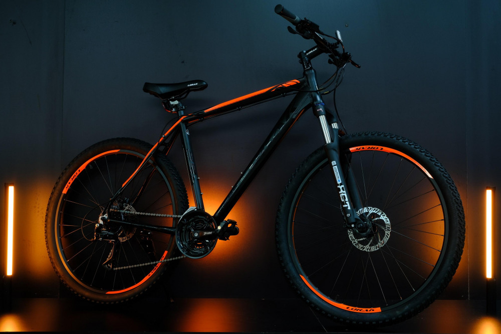 Lorak 6.0 Матовый Чёрный/Оранжевый рама 21 (на рост 183-190)